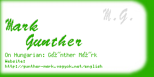 mark gunther business card